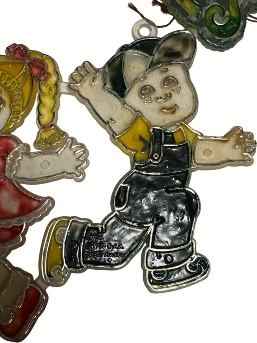 Cabbage Patch Kids Hanging Stained Plastic Decoration